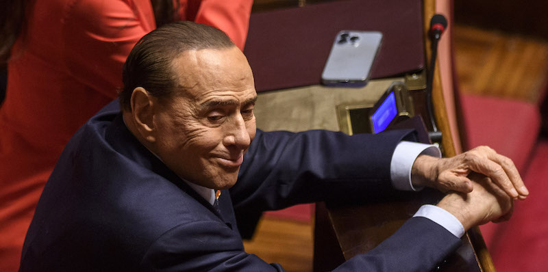 Silvio Berlusconi in parlamento nelle scorse settimane (Photo by Antonio Masiello/Getty Images)