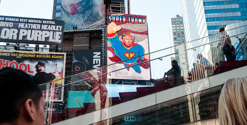 Cartelloni pubblicitari a Times Square, New York. (Drew Angerer/Getty Images)