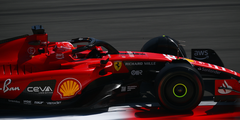 La Ferrari di Leclerc in Bahrein (Clive Mason/Getty Images)