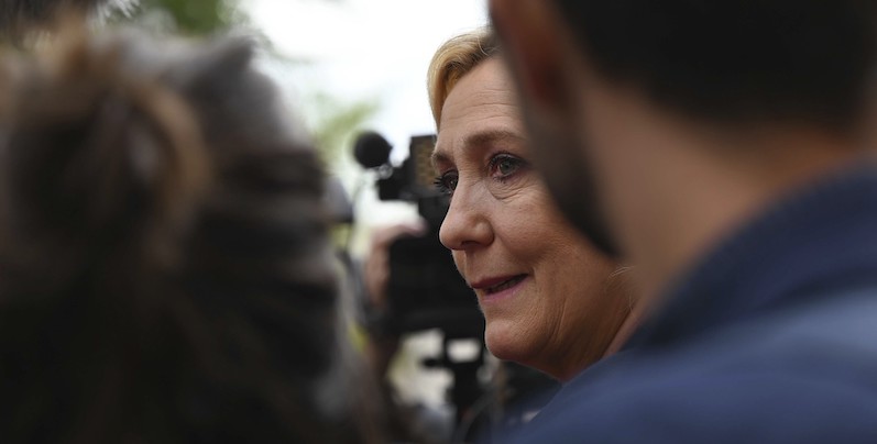 Marine Le Pen a Henin-Beaumont, 20 giugno 2022 (AP Photo)