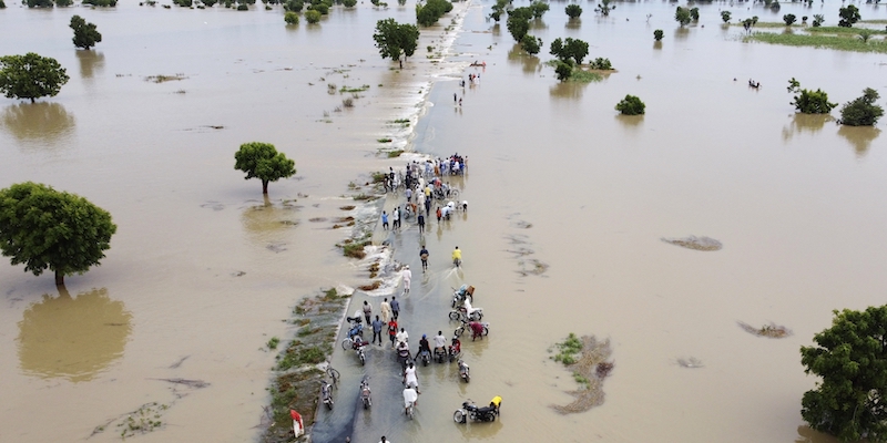 Un'enorme alluvione ad Hadeja, in Nigeria (AP Photo, File)
