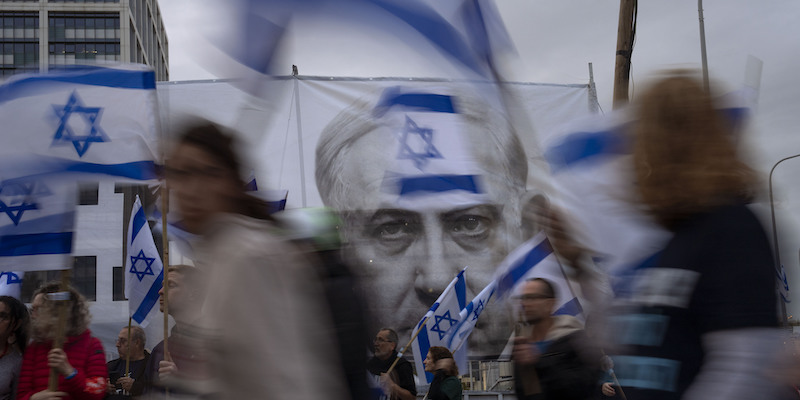 protesta antigovernativa tel aviv