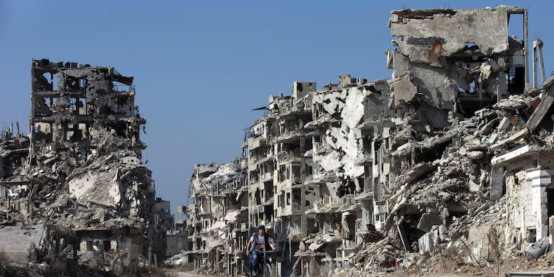 Un'immagine di Homs, in Siria, nel 2016 (AP Photo/Hassan Ammar, File)