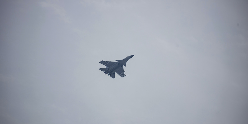 Un caccia J-15 cinese (AP Photo/Ng Han Guan)