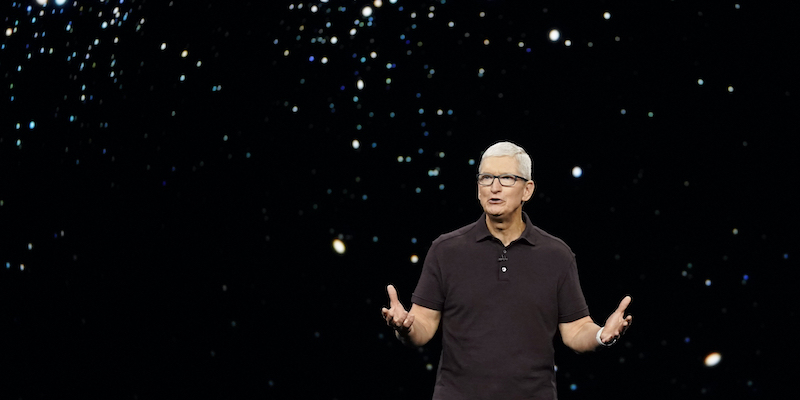 Tim Cook, CEO di Apple (AP Photo/Jeff Chiu)