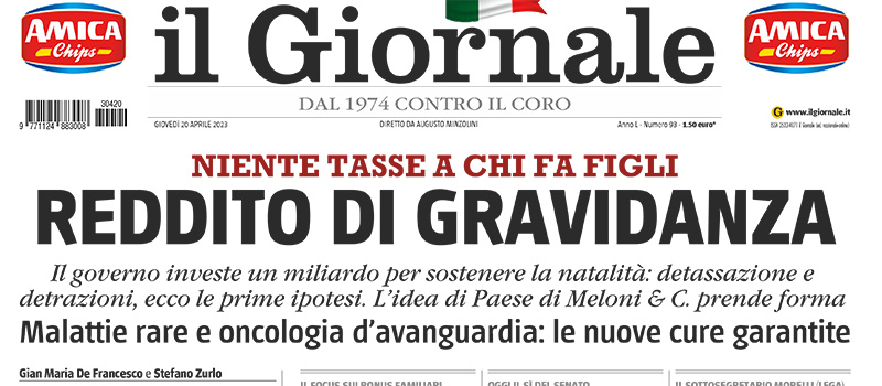 Le prime pagine di giovedì 20 aprile 2023