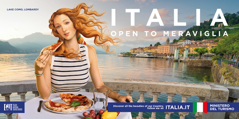 La campagna di promozione turistica dell’Italia con la Venere di Botticelli che fa l’influencer