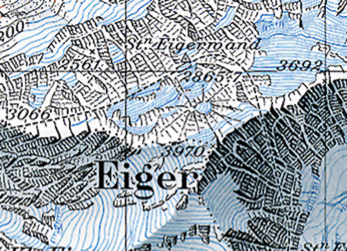 disegno di un ragno nella mappa svizzera