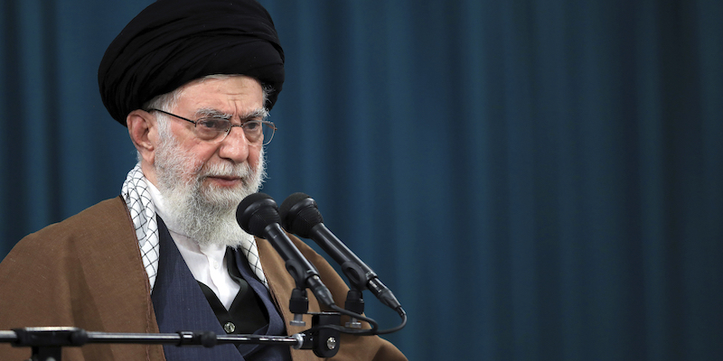 La Guida Suprema dell'Iran Ali Khamenei (Office of the Iranian Supreme Leader via AP)