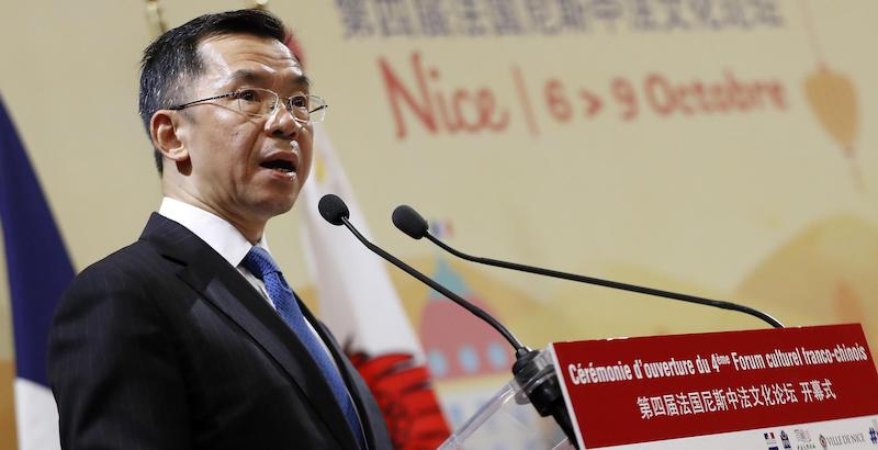 L'ambasciatore cinese in Francia, Lu Shaye (ANSA/EPA/SEBASTIEN NOGIER)