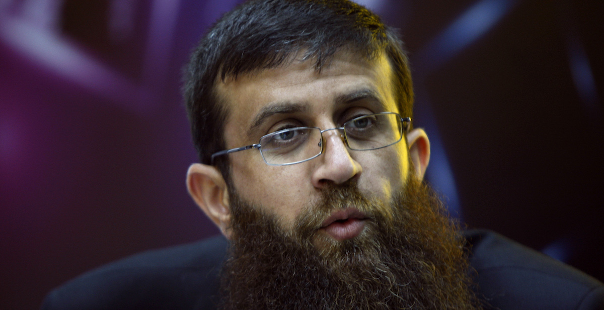 Khader Adnan nel 2012 (AP Photo/Majdi Mohammed, File)