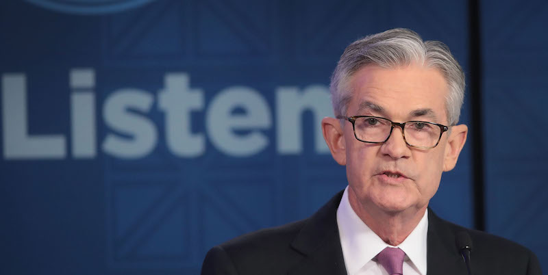 Il presidente della Federal Reserve Jerome Powell (Scott Olson/Getty Images)