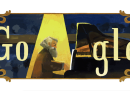 La vita di Johannes Brahms nel doodle di Google