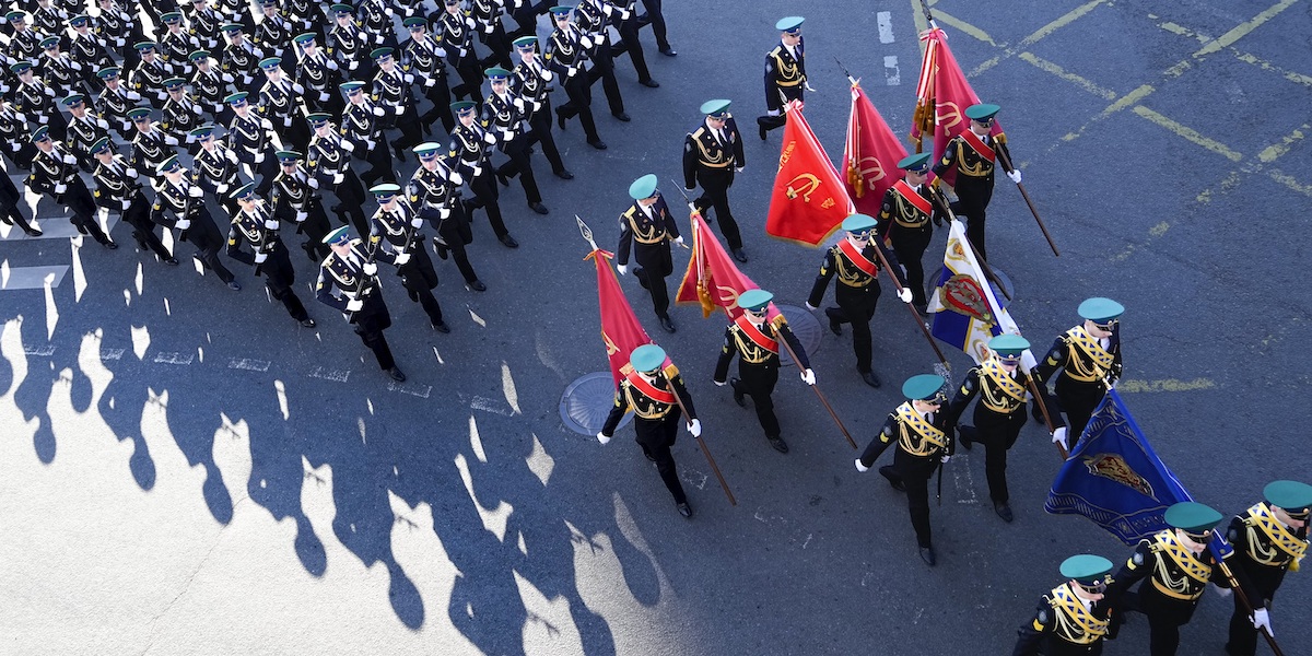 Preparativi per la parata del Giorno della Vittoria a Mosca, Russia (AP Photo)