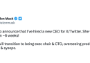 Elon Musk dice di aver trovato una nuova amministratrice delegata per Twitter