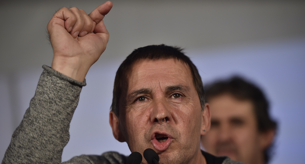 Arnaldo Otegi, fondatore e leader di Bildu (AP Photo/Alvaro Barrientos)