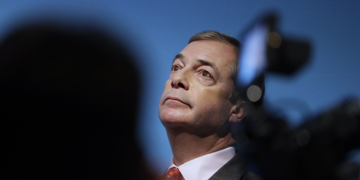 Nigel Farage, oggi presidente onorario del partito Reform UK (AP Photo/Kirsty Wigglesworth, File)