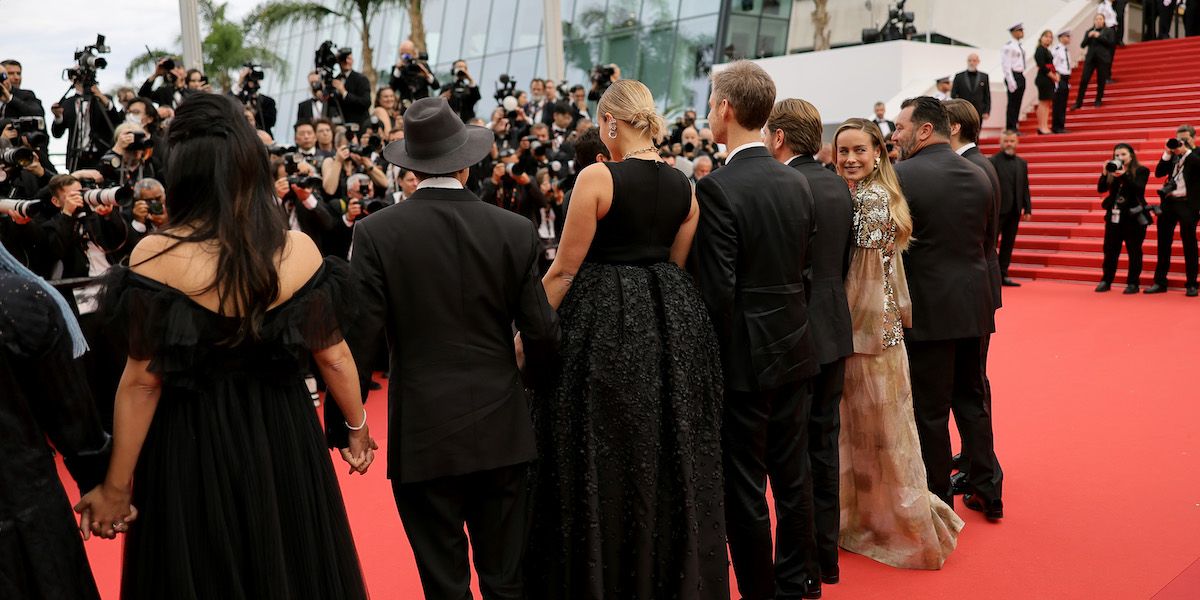 La giuria all'inaugurazione del festival di Cannes del 2023 (Neilson Barnard/Getty Images)