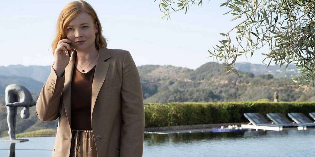 Sarah Snook (Siobhan Roy) in una scena della quarta stagione di "Succession" 