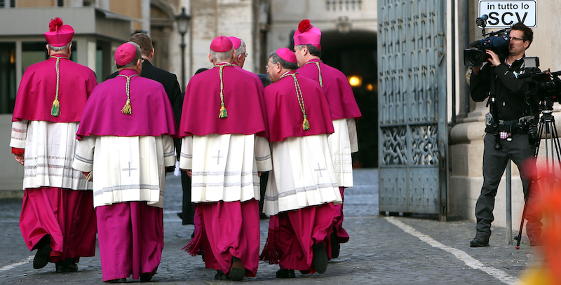 Il giorno del primo Concistoro di papa Francesco in cui furono nominati 19 nuovi cardinali. 22 febbraio 2014, Città del Vaticano, Roma (Franco Origlia/Getty Images)