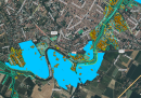 Le mappe satellitari delle alluvioni in Emilia-Romagna