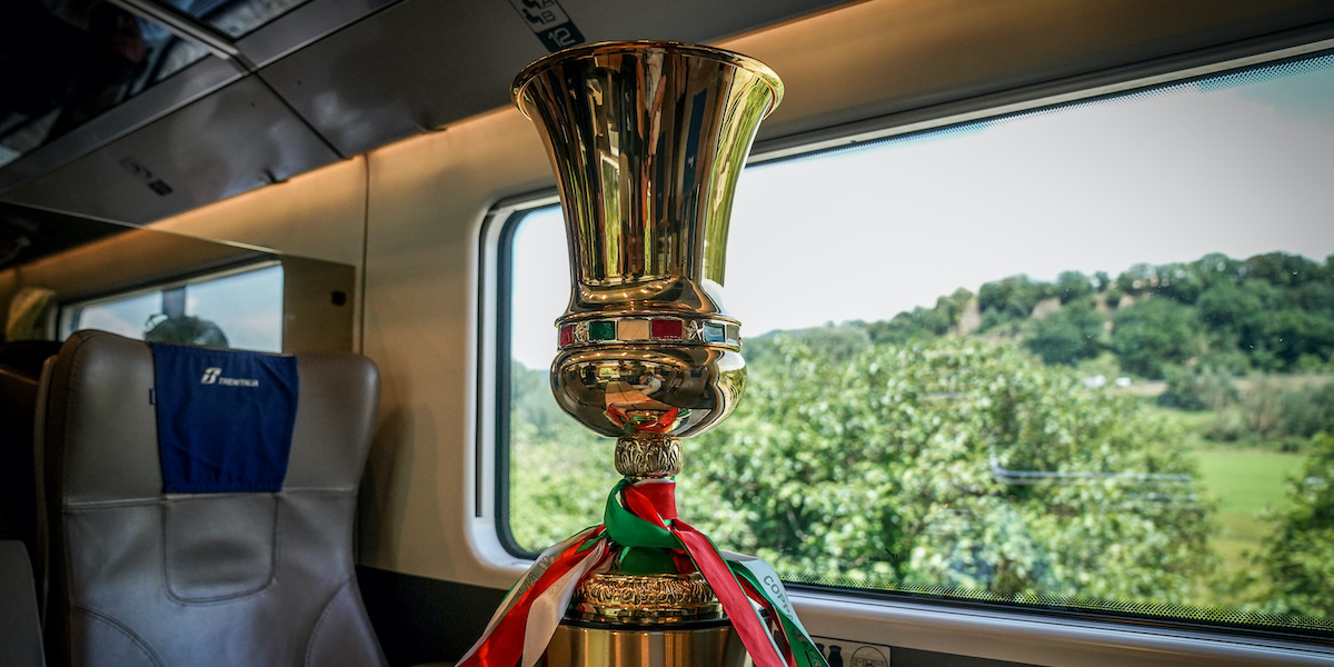 La Coppa Italia in treno verso Roma (Davide Spada/LaPresse)