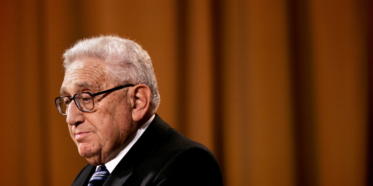 Kissinger nel 2006 (AP Photo/Matt Rourke)