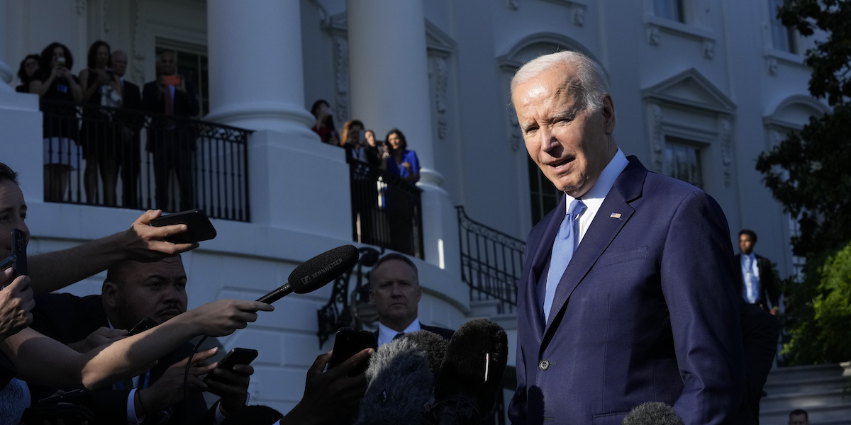Joe Biden venerdì 26 maggio (AP Photo/Susan Walsh, File)