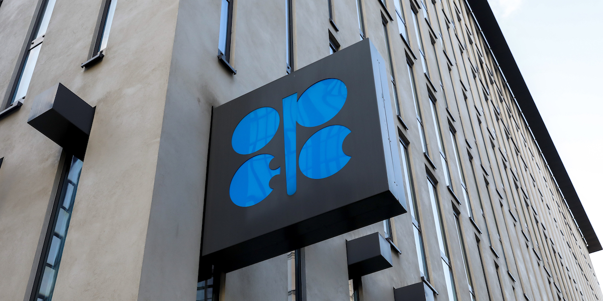 Il logo dell'OPEC (AP Photo/Lisa Leutner, File)