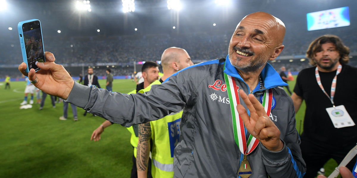 Luciano Spalletti al termine di Napoli-Sampdoria (Francesco Pecoraro/Getty Images)