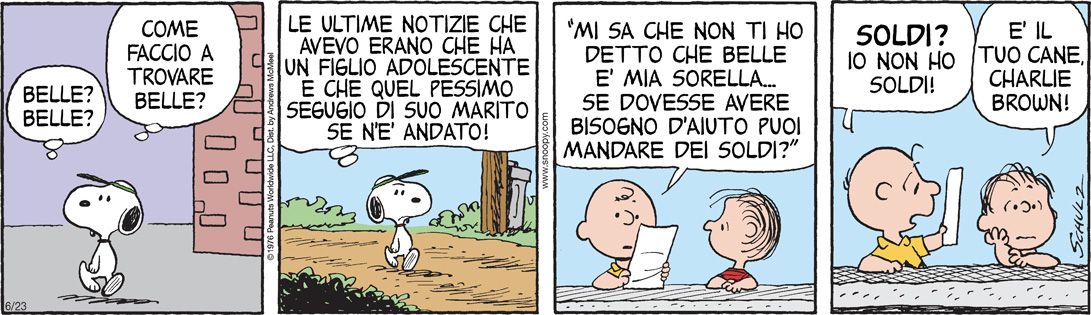 Peanuts 2023 giugno 23