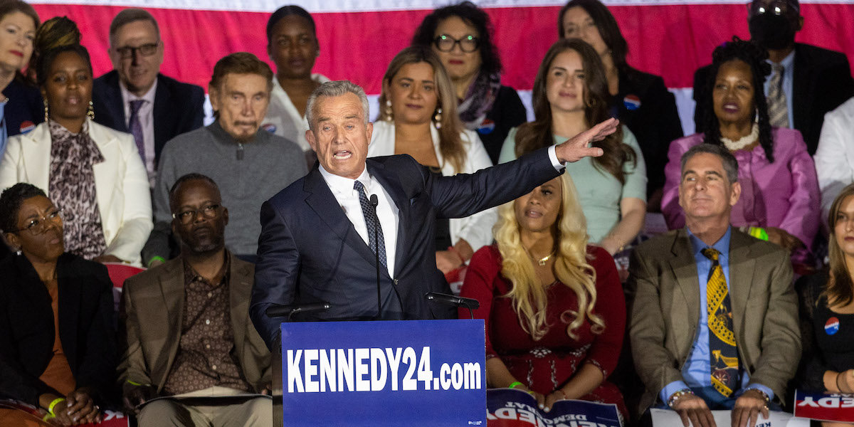 L'annuncio ufficiale della candidatura di Robert F. Kennedy Jr (Photo by Scott Eisen/Getty Images)