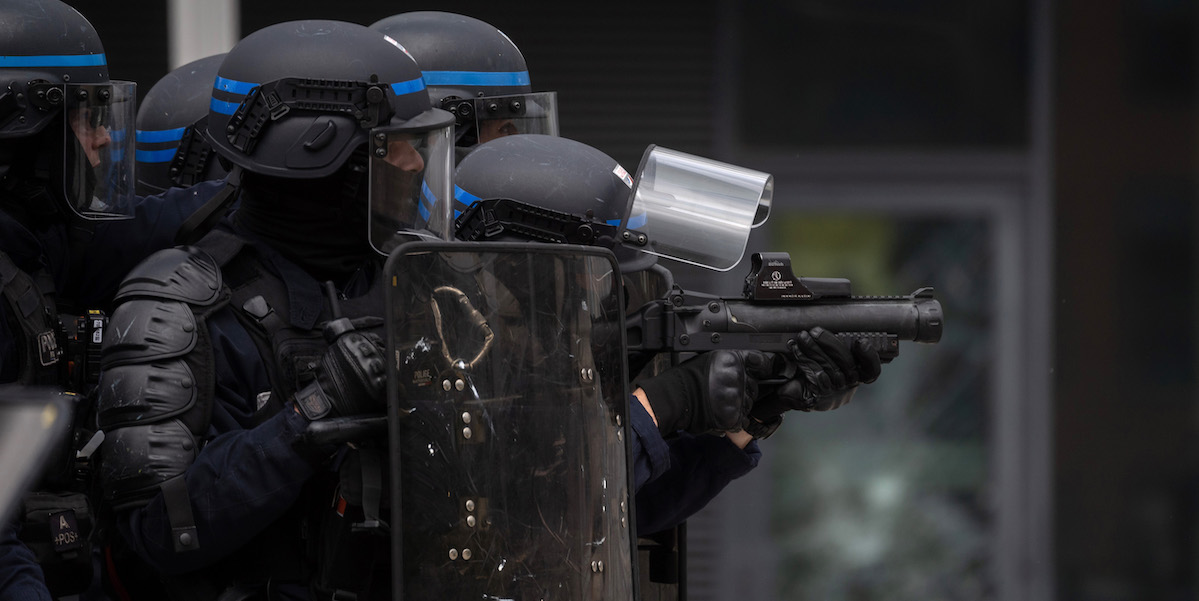 Polizia a Nanterre, 29 giugno 2023 (Abdulmonam Eassa/Getty Images)