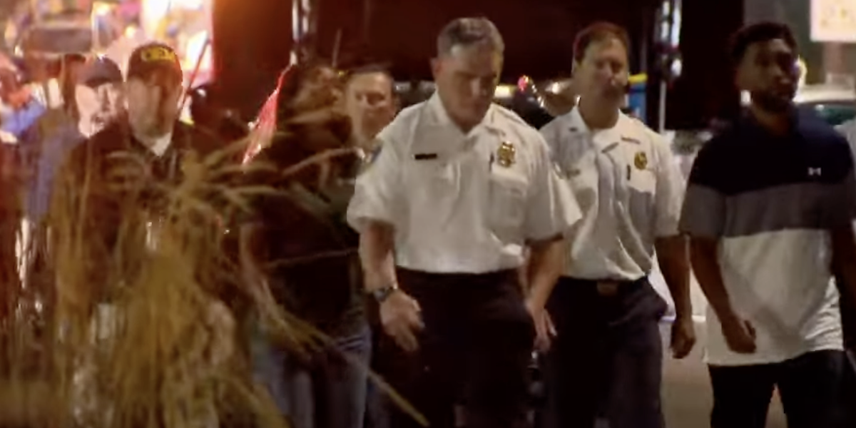 La polizia sul luogo dell'attacco, in un video diffuso su YouTube dal canale WBAL-TV 11 Baltimore