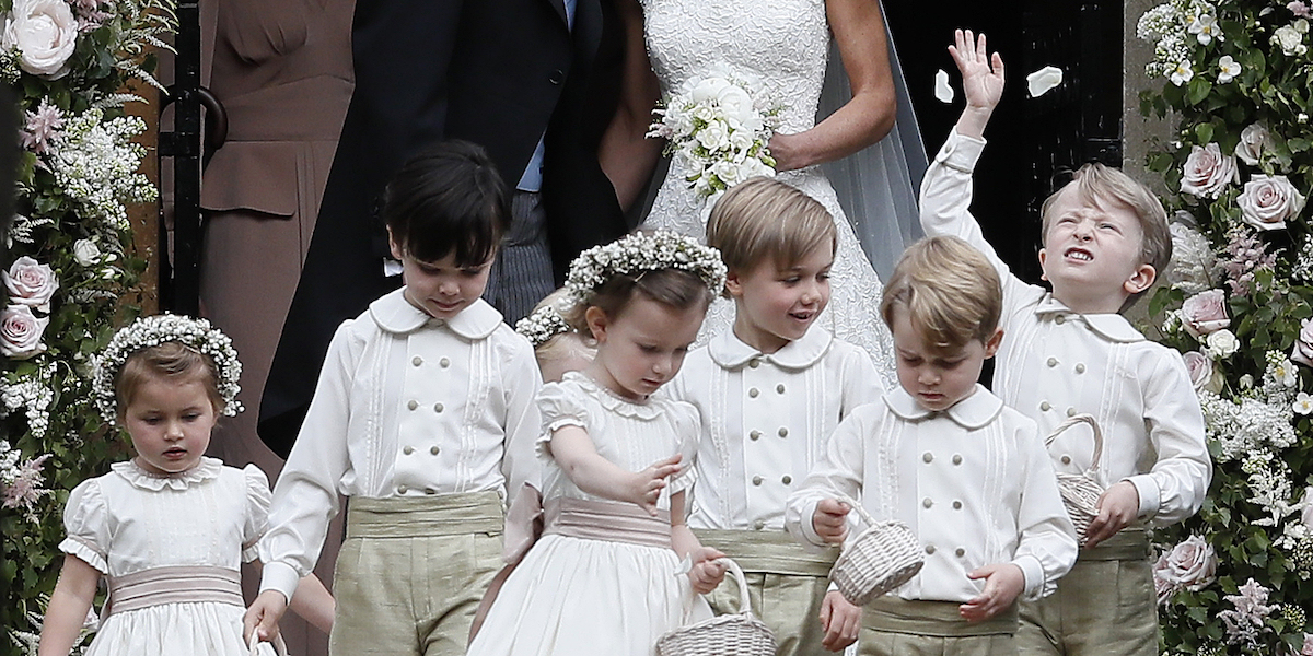 Un momento del matrimonio di Pippa Middleton e James Matthews (AP Photo/Kirsty Wigglesworth, Pool)