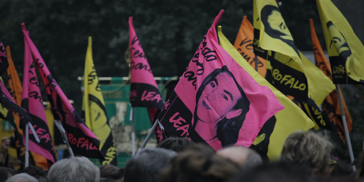 Una manifestazione per Lea Garofalo organizzata dall'associazione contro le mafie Libera (Davide Spada/LaPresse)