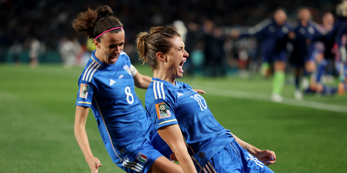 Cristiana Girelli dopo il gol decisivo (Phil Walter/Getty Images)