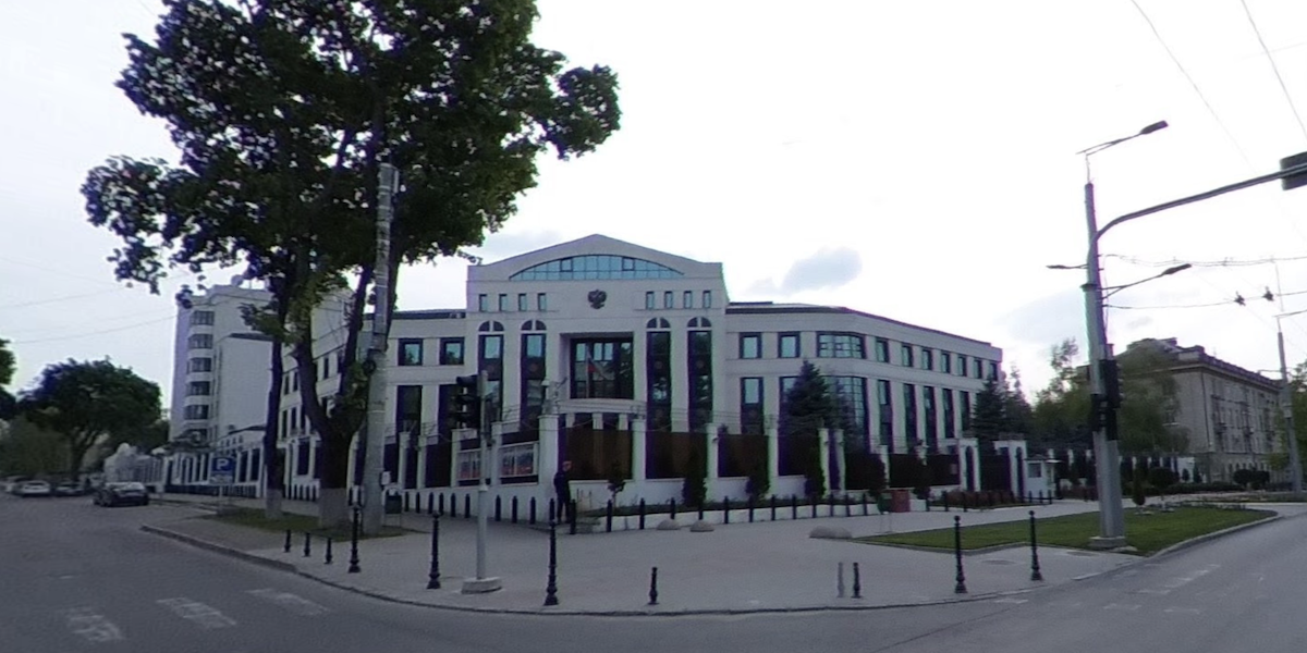 Ambasciata russa a Chisinau, capitale della Moldavia (Google Maps)