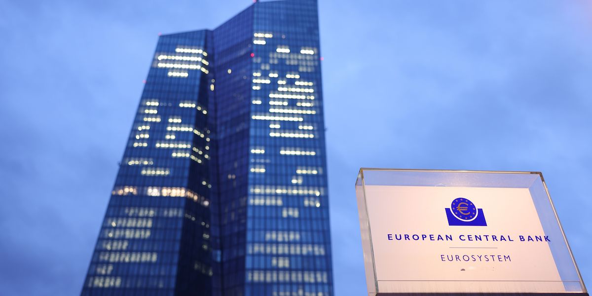 L'edificio della Banca Centrale Europea, a Francoforte (Andreas Rentz/Getty Images)