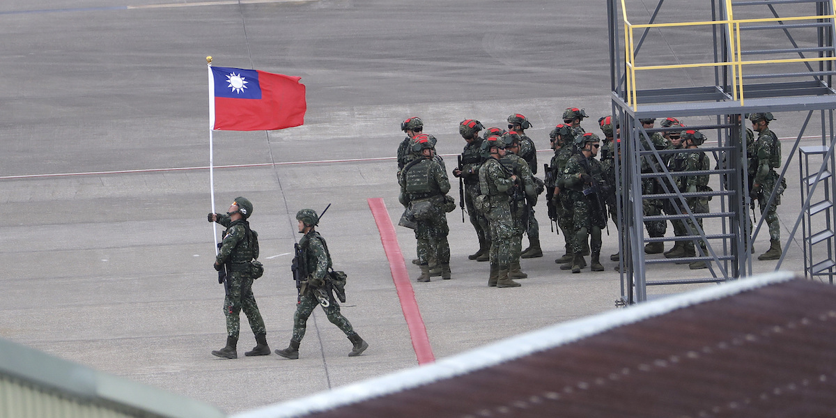 Un'esercitazione militare a Taiwan (AP Photo/Chiang Ying-ying)