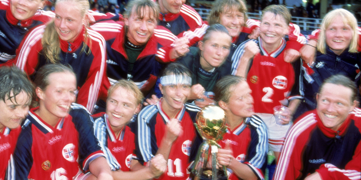 La Norvegia campione del mondo nel 1995 (Getty Images)
