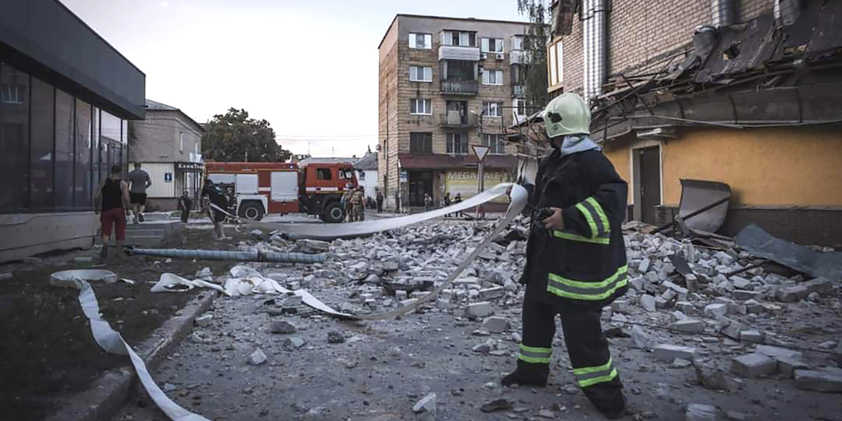 (Ukrainian Emergency Service via AP Photo)