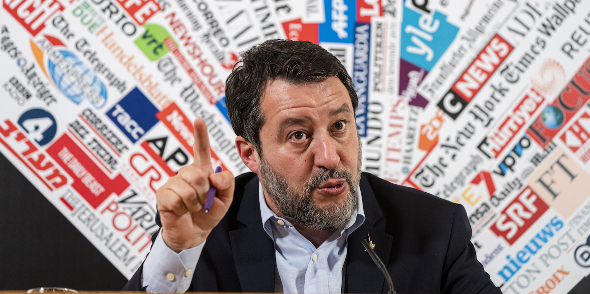 Il vicepresidente del Consiglio Matteo Salvini (AP Photo/Domenico Stinellis)
