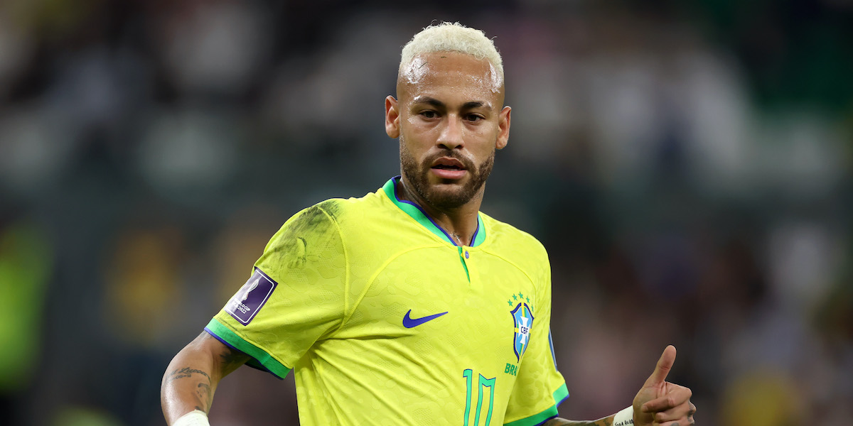 Neymar ai Mondiali in Qatar (Alex Grimm/Getty Images)