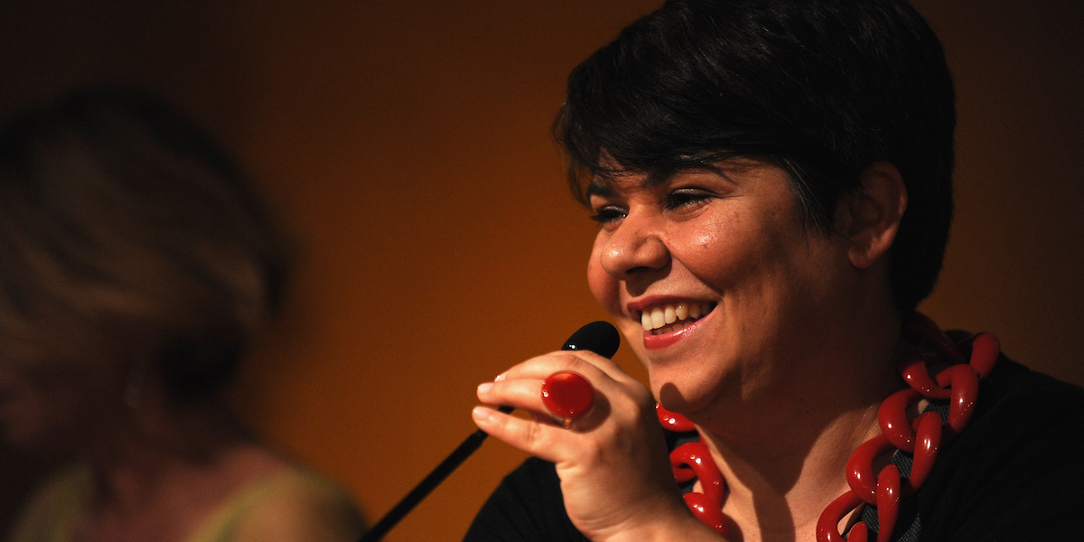 Michela Murgia al Salone del Libro di Torino, 12 maggio 2012 (Valerio Pennicino/Getty Images)