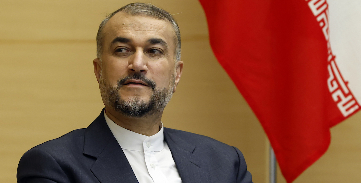 Il ministro degli Esteri iraniano Hossein Amir-Abdollahian (Issei Kato/Pool Photo via AP)