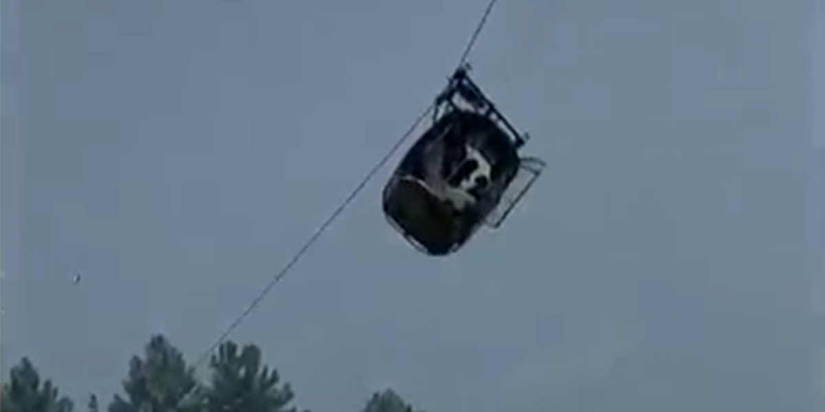 Sono state salvate tutte le persone intrappolate in una funivia in Pakistan