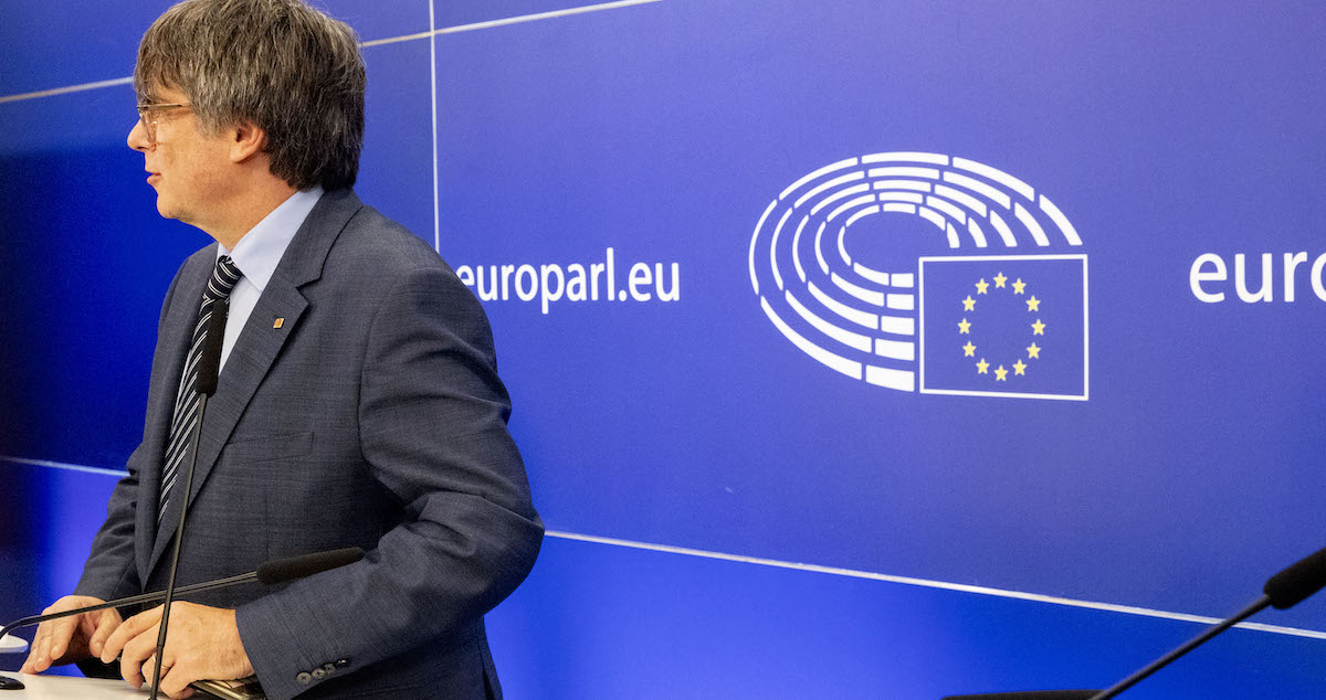Il leader di Junts per Catalunya Carles Puigdemont al Parlamento Europeo (Europa Press/Contacto via ZUMA Press)