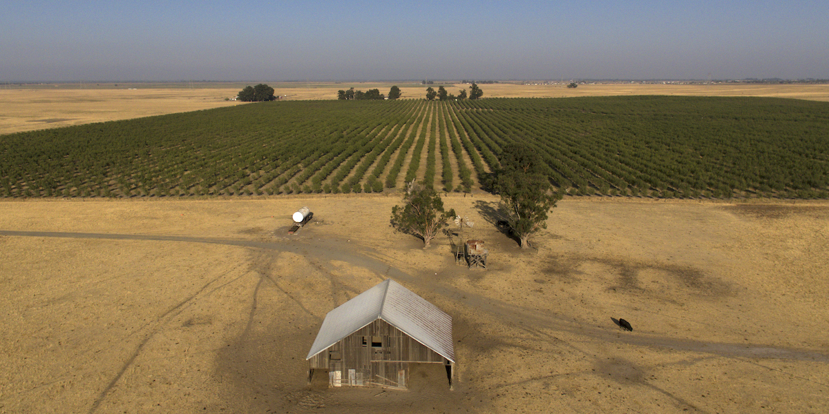 Una zona rurale della contea di Solano, in California