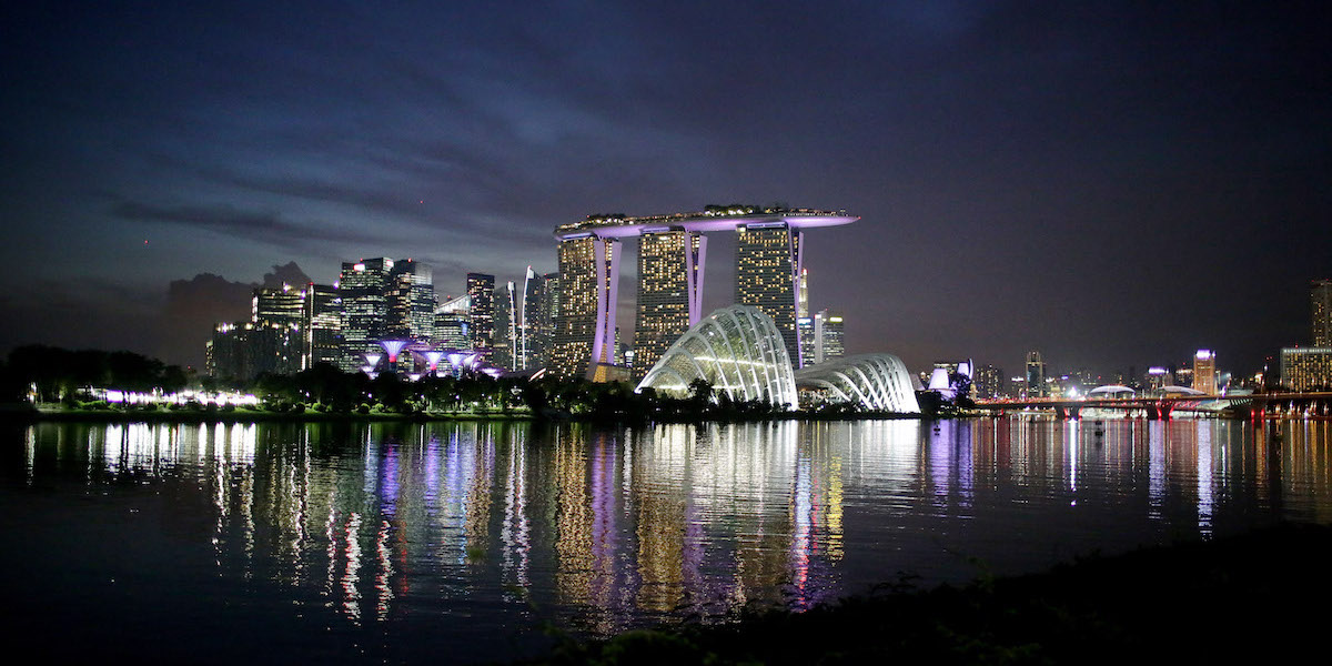 Marina Bay, il quartiere centrale di Singapore (AP Photo/Wong Maye-E)